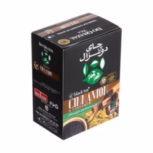 چای سیاه دوغزال با تکه های دارچین و هل 100 گرم