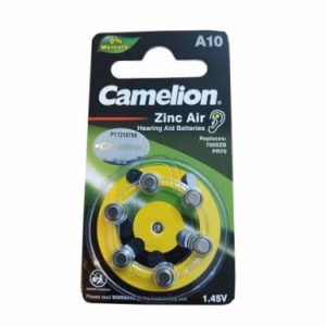 باتری لیتیومی سمعکی A10 Camelion کاملیون 6 عددی