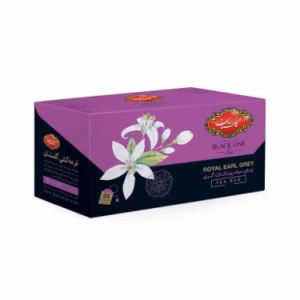 چای سیاه رویال ارل گری گلستان بسته 25 عددی