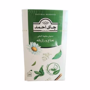 دمنوش مخلوط نعناع و رازیانه چای احمد 20 ساشه