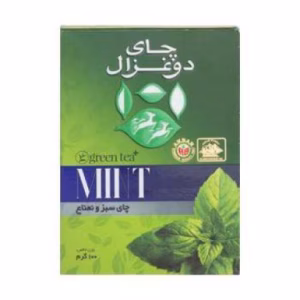 چای سبز و نعناع دوغزال 100 گرم