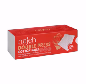 پد پاک کننده پنبه‌ای آرایش ناژه Double Press بسته 120 عددی