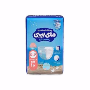 پوشک استخری مخصوص شنا مای بیبی سایز 5 الی 6 بزرگ بسته 10 عددی