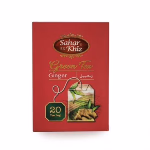 چای سبز کیسه ای زنجبیل سحرخیز بسته 20 عددی