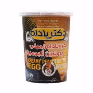 کره بادام زمینی و پروتئین آلبومین دکتر بادام 470 گرم