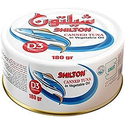 کنسرو ماهی تون در روغن گیاهی شیلتون 180 گرمی