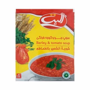 سوپ جو و گوجه فرنگی الیت وزن 65 گرم