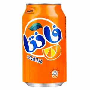 نوشابه قوطی پرتقالی فانتا 330 میلی لیتر