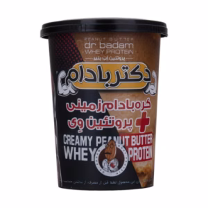 کره بادام زمینی و پروتئین وی دکتر بادام 470 گرم