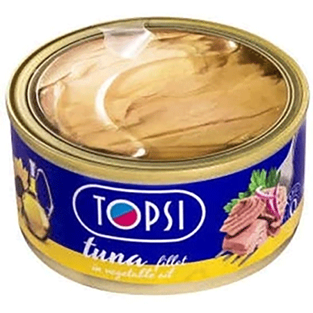 کنسرو ماهی تون در روغن آفتابگردان تاپسی 180 گرمی