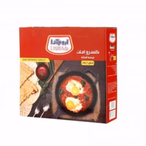 کنسرو املت نیمه آماده 130 گرم بسته 6 پاکت اروم آدا