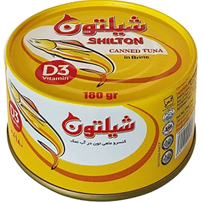 کنسرو ماهی تون در آب نمک شیلتون 180 گرمی