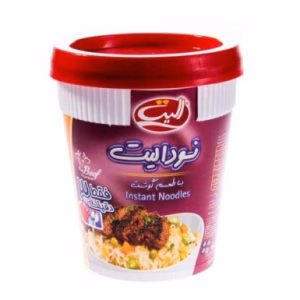 نودالیت لیوانی با طعم گوشت الیت 65 گرم