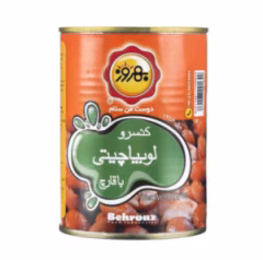 کنسرو لوبیا چیتی با قارچ بهروز 380 گرم