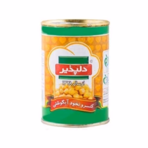 کنسرو نخود آبگوشتی Delapazir دلپذیر وزن 420 گرم