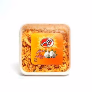 سیر سرخ شده برند پاکر وزن 100 گرم