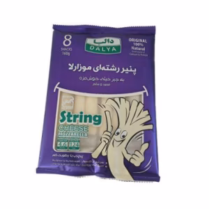 پنیر رشته ای موزارلا 8 عددی دالیا 160 گرمی