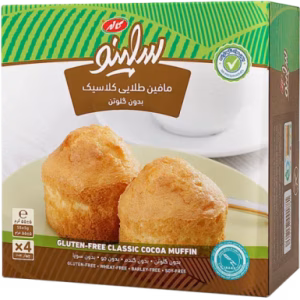 مافین طلایی کلاسیک 4 عددی بدون گلوتن سلینو کاله