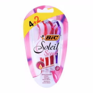 خودتراش زنانه بیک Bic مدل Soleit Scent بسته 6 عددی