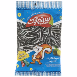 تخمه آفتابگردان سنجابک با طعم آبلیمویی 92 گرم