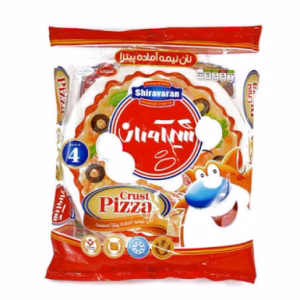 نان نیمه اماده پیتزا شیرآوران 460 گرم