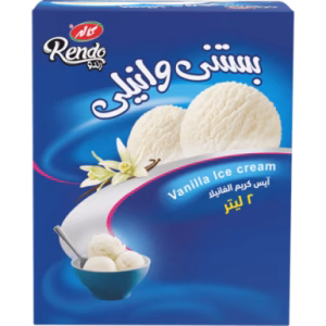 بستنی وانیلی رندو کاله 2 لیتر