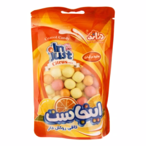 تافی روکش دار اینجاست دراژه مخلوط مرکبات 140 گرمی