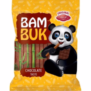 بیسکوییت رولی مغز دار بام بوک Bam buk با طعم شکلاتی 160 گرم