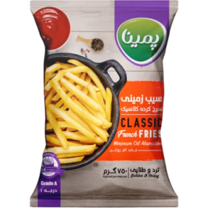 سیب زمینی سرخ کرده کلاسیک پمینا 750 گرم