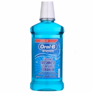 دهانشویه بدون الکل اورال بی Oral B مدل Complete حجم 500 میلی لیتر