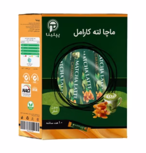 ماچا لته کارامل 10 عددی کارامل پپتینا