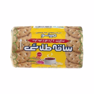بیسکویت ساقه طلائی مینو با آرد جو شهد توت 190 گرم