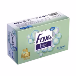 صابون حمام فرش فاکس رایحه تازگی جعبه 6 عددی (هر عدد 125 گرم)