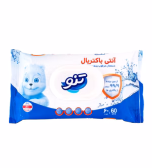 دستمال مرطوب معطر آنتی باکتریال تنو 60 عددی
