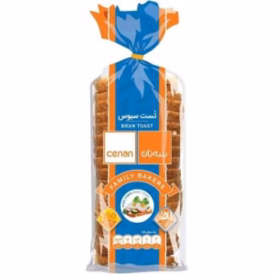 نان تست سبوس خمیر ترش سه نان وزن ۵۳۰ گرم