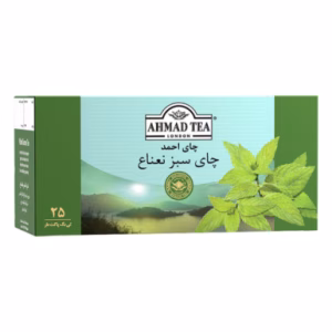 چای سبز کیسه ای نعنا احمد 25 عددی