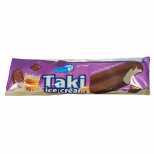 بستنی چوبی وانیلی با روکش کاکائویی پاک